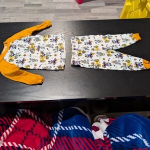 Disney Kids Pajama Set - Yellow and White